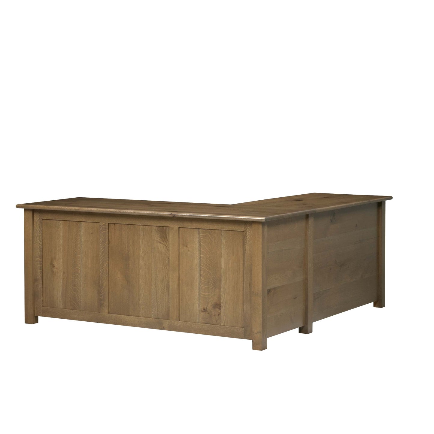 QW Amish Settlers L Shape Desk w/ Optional Hutch - 857W-SET-703-LD