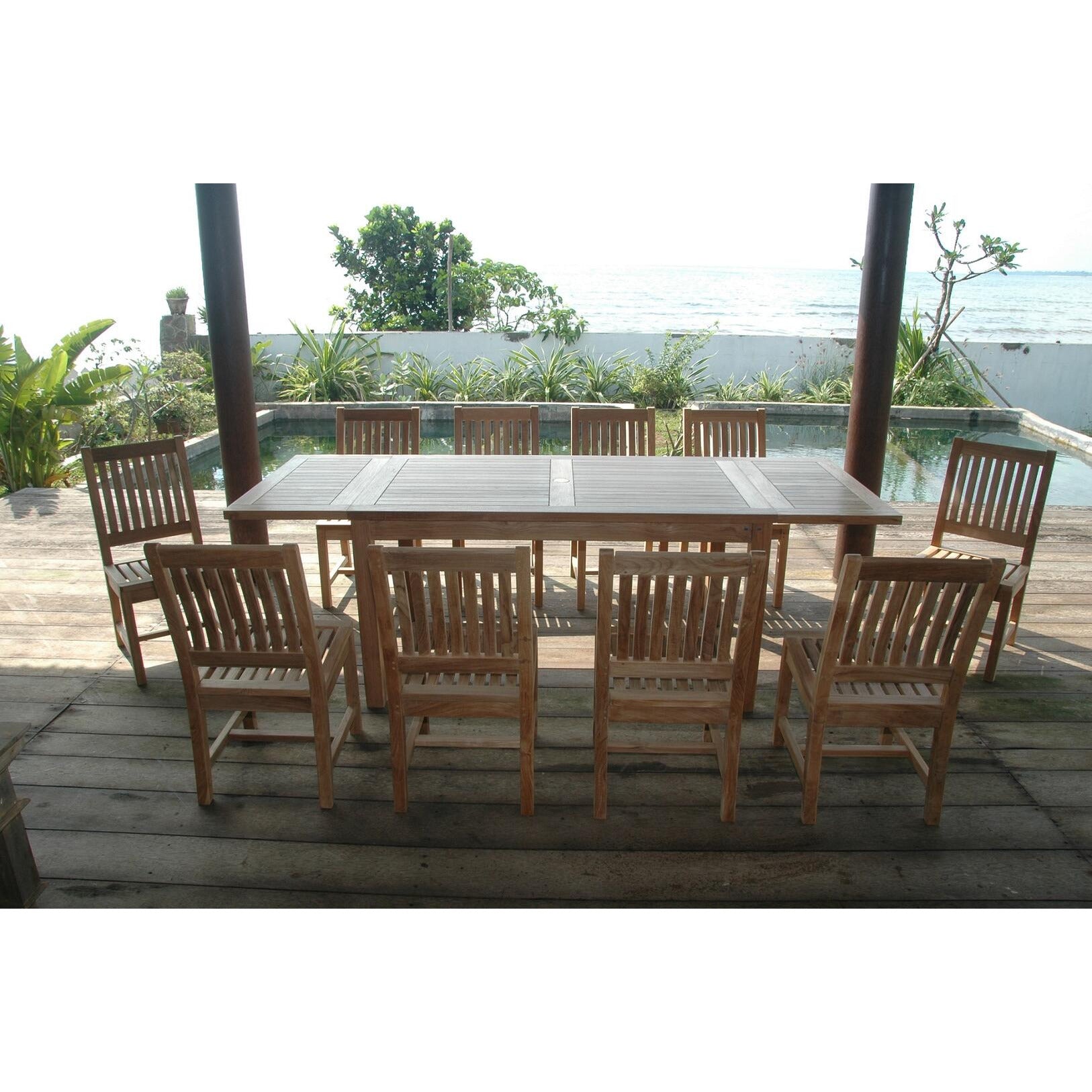 Anderson Teak Bahama Rialto 11-Pieces Rectangular Dining Set - Set-15