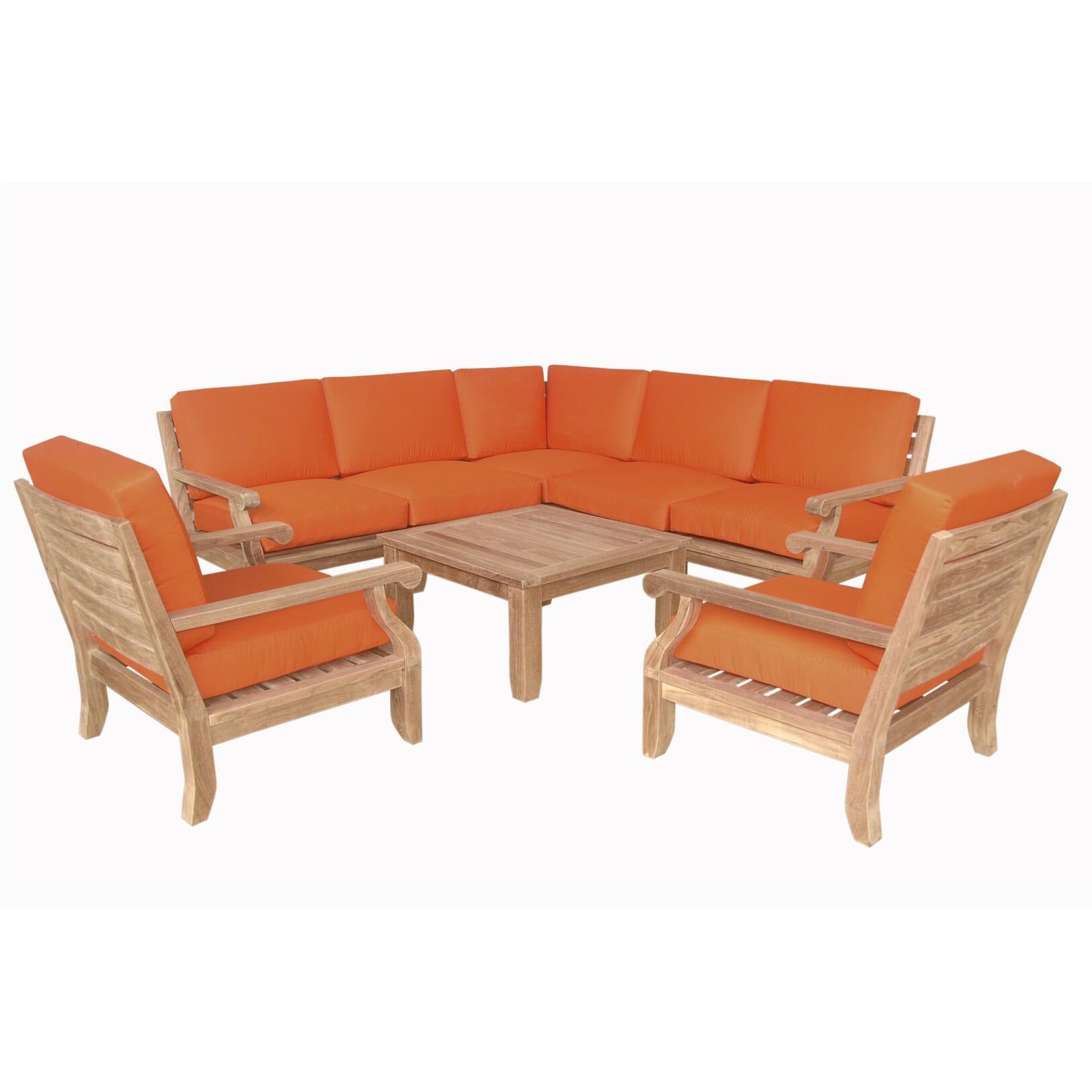 Anderson Teak Riviera Luxe 8-Pieces Modular Set - Set-94