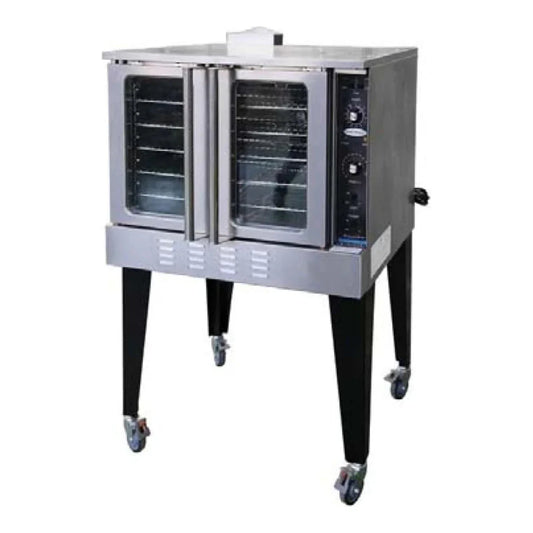 Serv-Ware SGCO-1 38.11” Stainless Steel Single-Deck Convection Oven, Gas, 54,000 BTU/H - SGCO-1