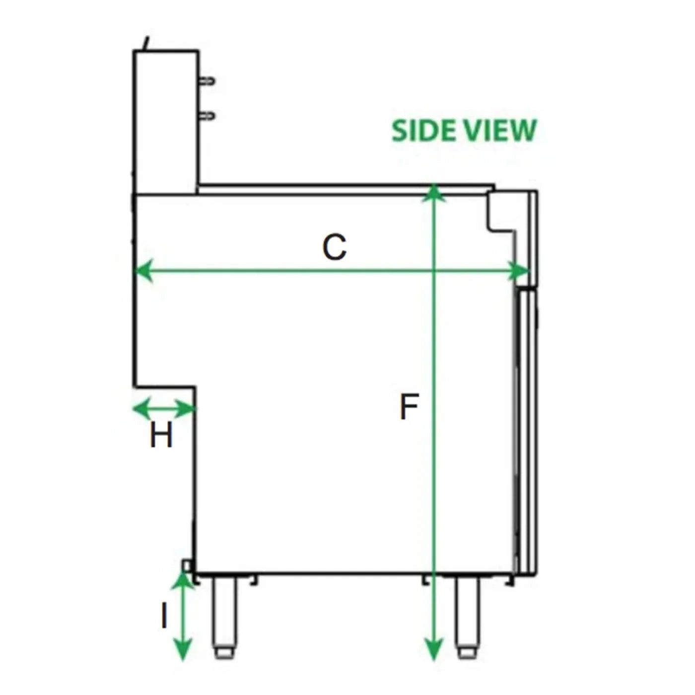 Serv-Ware SGF-50N 16" Stainless Steel 4 Tube Fryer, Natural Gas,120,000 BTU/H - SGF-50N
