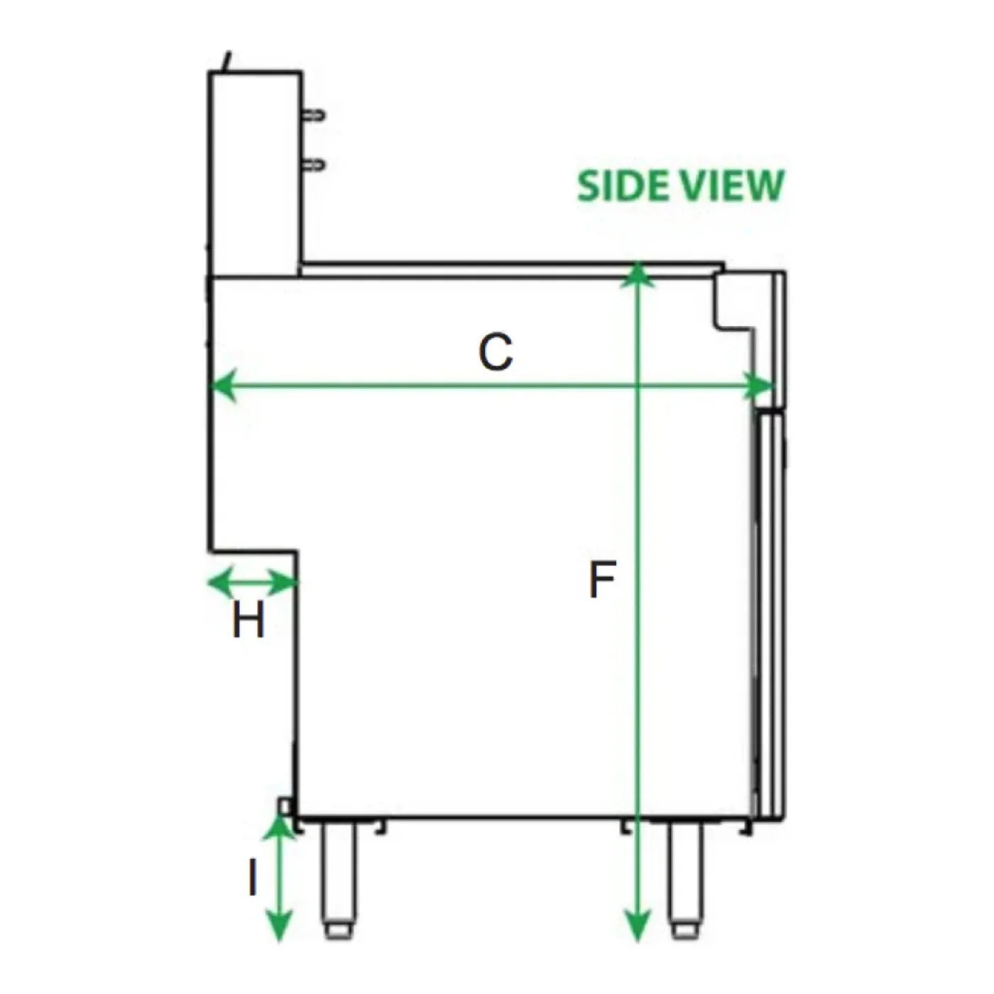 Serv-Ware SGF-70N 21" Stainless Steel 5 tube Fryer, Natural Gas, 30,000 BTU/H - SGF-70N