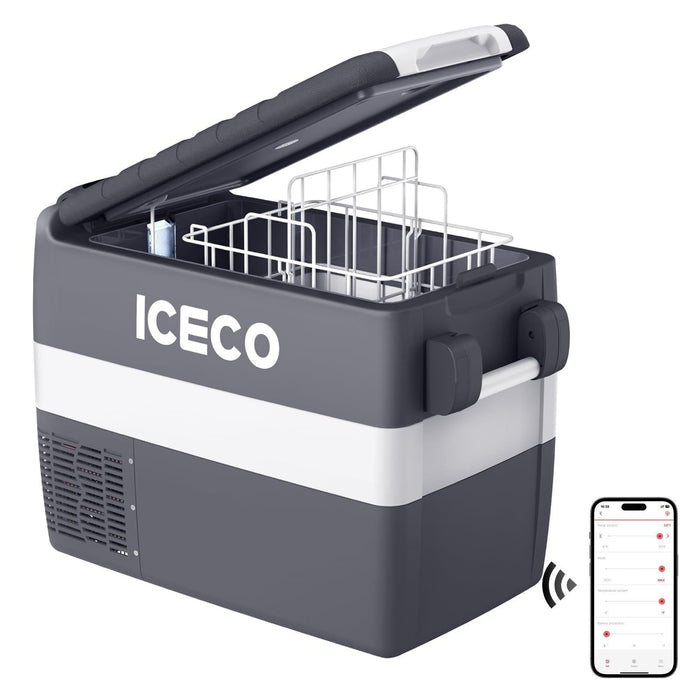 42QT JP40 12V APP Controlled Portable Freezer with Portable Power Station | ICECO