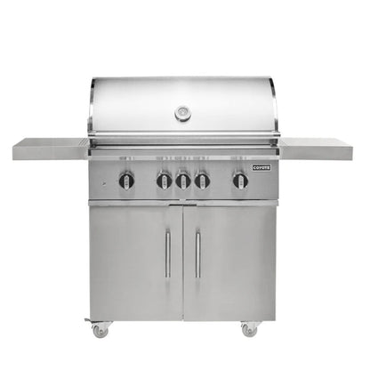 Coyote SL-Series 36" Gas Grill on Cart with Sear Zone & Rotisserie - C3SL36+C3S36CT