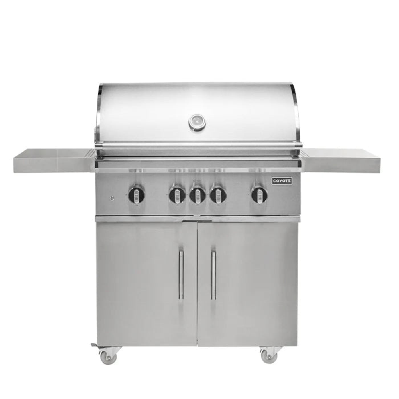 Coyote SL-Series 36" Gas Grill on Cart with Sear Zone & Rotisserie - C3SL36+C3S36CT