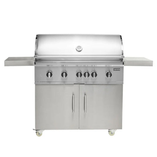 Coyote SL-Series 42" Grill on Cart with Sear Zone & Rotisserie - C3SL42+C3S42CT