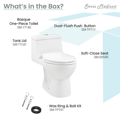 Swiss Madison Basque One-Piece Elongated Toilet Dual-Flush 1.1/1.6 gpf 3-Pack - SM-1T140-3 - Backyard Provider