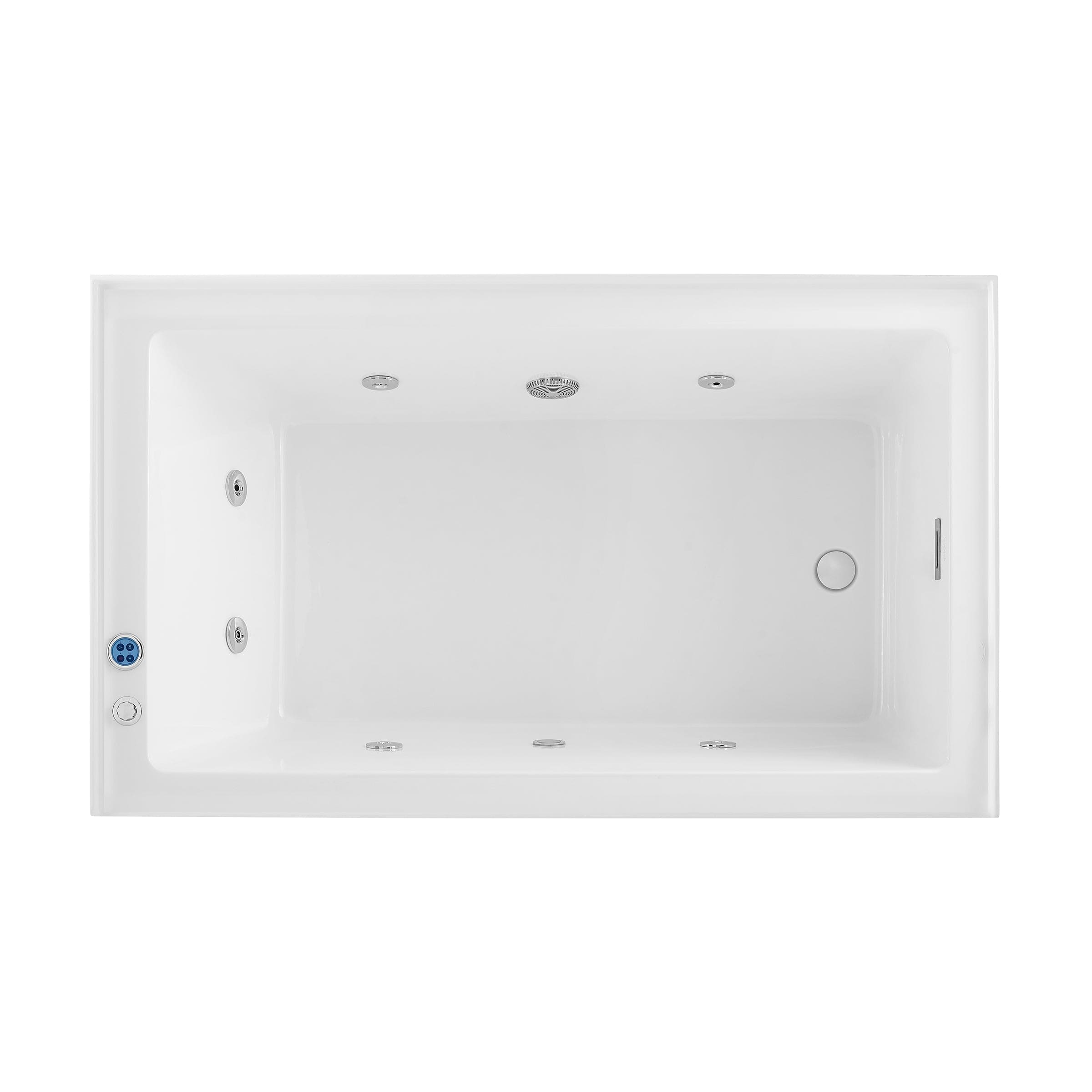 Swiss Madison Avancer 60" x 36" Right-Hand Drain Rectangular Alcove Whirlpool Bathtub with Apron - SM-AB591 - Backyard Provider