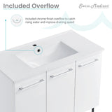 Swiss Madison Annecy 36" Bathroom Vanity in White - SM-BV213 - Backyard Provider