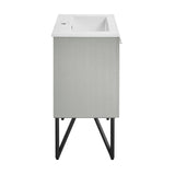 Swiss Madison Annecy 24" Bathroom Vanity in Brushed Grey - SM-BV232 - Backyard Provider