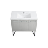 Swiss Madison Annecy 36" Bathroom Vanity in Brushed Grey - SM-BV233 - Backyard Provider