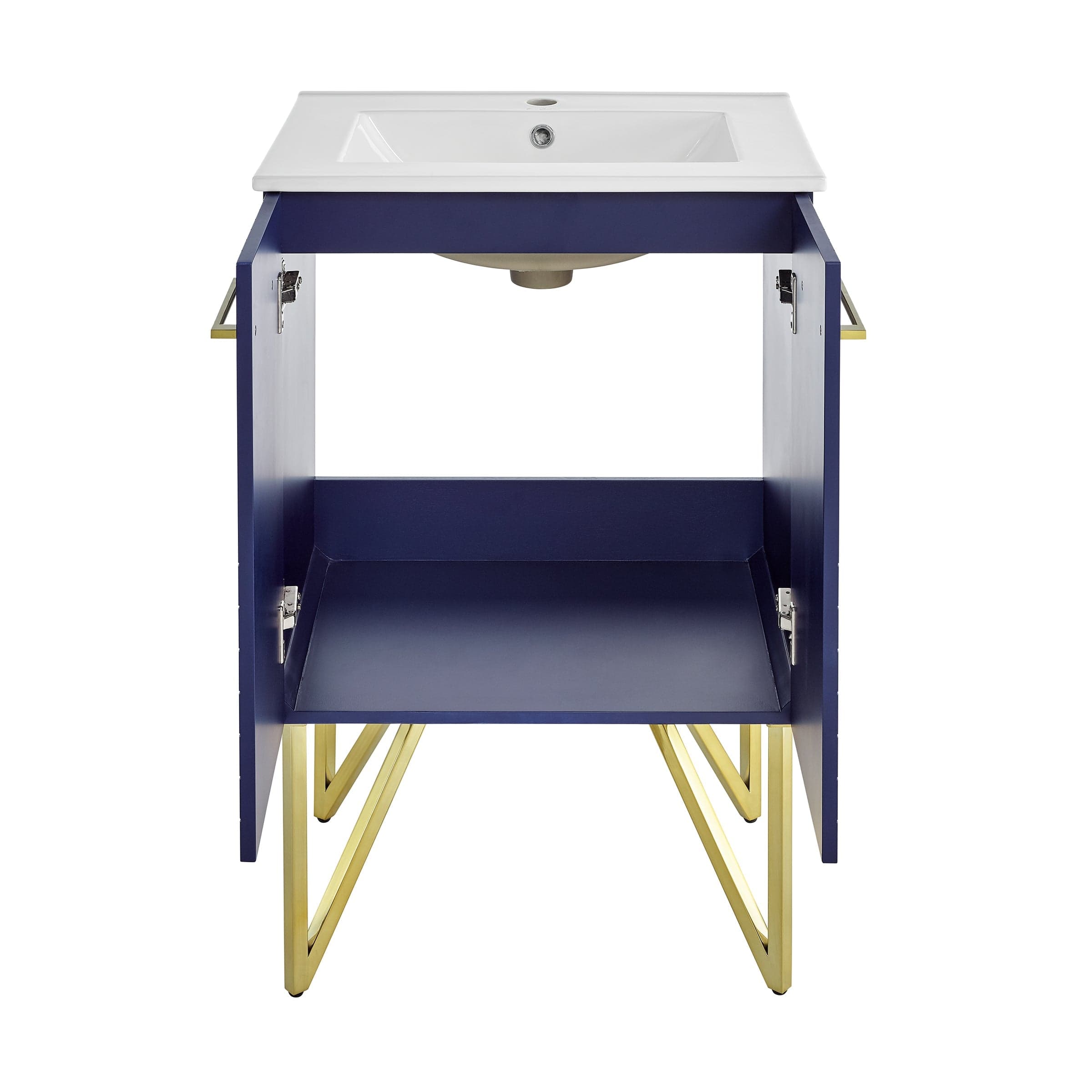 Swiss Madison Annecy 24" Bathroom Vanity in Granger Blue - SM-BV252L - Backyard Provider