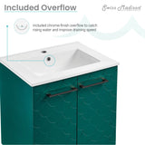 Swiss Madison Annecy 24" Bathroom Vanity in Barracuda Teal - SM-BV253T - Backyard Provider