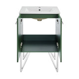 Swiss Madison Annecy 24" Bathroom Vanity in Atlas Green - SM-BV254EN - Backyard Provider