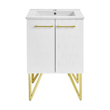 Swiss Madison Annecy 24" Bathroom Vanity in Galaxy White - SM-BV255W - Backyard Provider