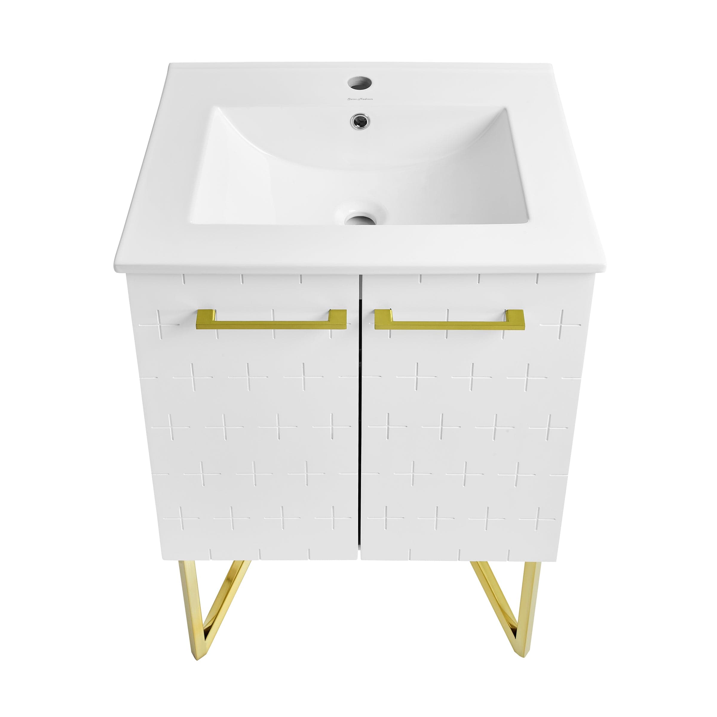 Swiss Madison Annecy 24" Bathroom Vanity in Galaxy White - SM-BV255W - Backyard Provider