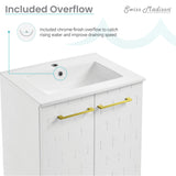 Swiss Madison Annecy 24" Bathroom Vanity in Galaxy White - SM-BV255W - Backyard Provider