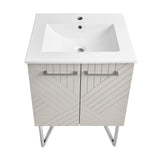 Swiss Madison Annecy 24" Bathroom Vanity in Mayhem Greige - SM-BV256EI - Backyard Provider