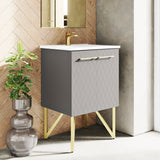 Swiss Madison Annecy 24" Bathroom Vanity in Diamond Grey - SM-BV257E - Backyard Provider