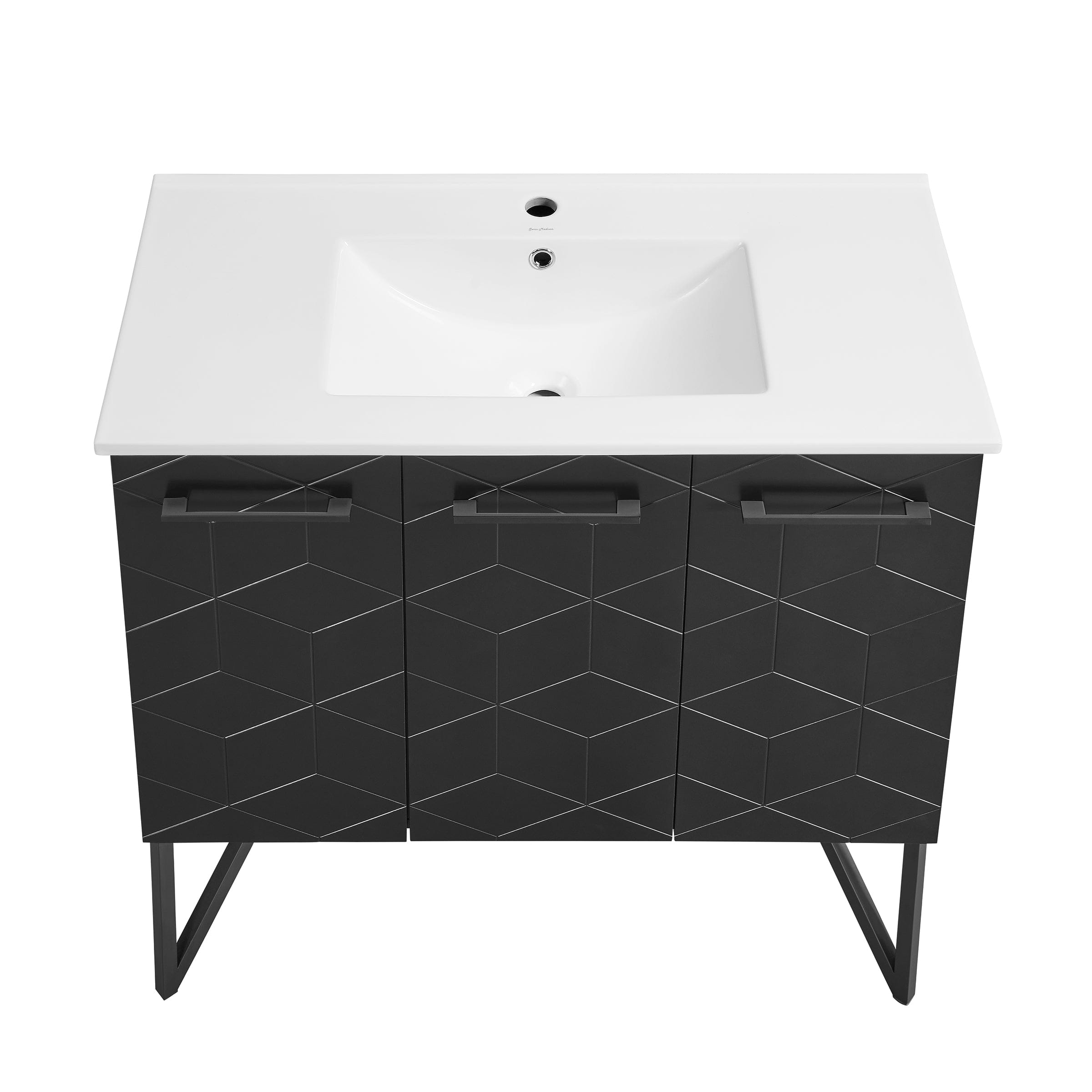 Swiss Madison Annecy 36" Bathroom Vanity in Phantom Black - SM-BV261B - Backyard Provider