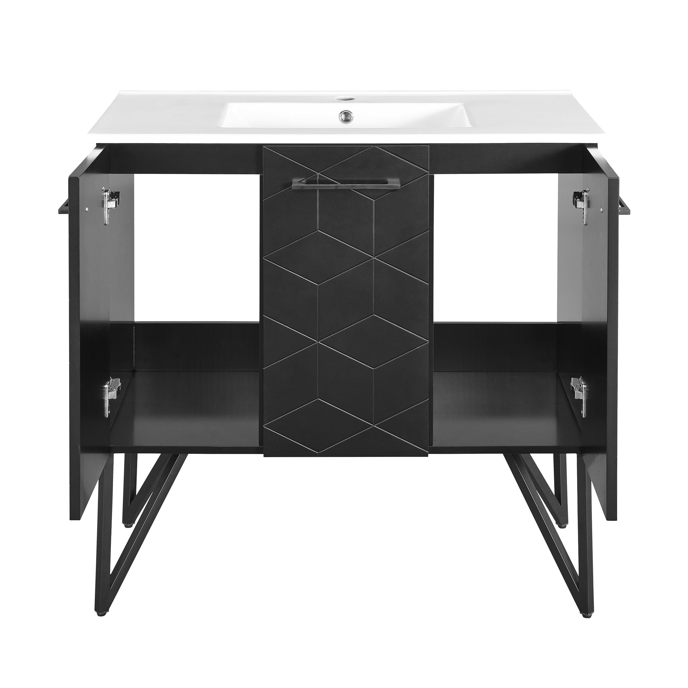 Swiss Madison Annecy 36" Bathroom Vanity in Phantom Black - SM-BV261B - Backyard Provider