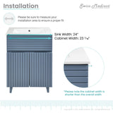 Swiss Madison Bernay 24" Bathroom Vanity in Heather - ﻿﻿SM-BV271H - Backyard Provider