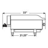 Serv-Ware SMGS-36  35.98" Stainless Steel Manual Griddle with 3 Burners. Natural Gas,30,000 BTU/H - SMGS-36