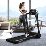 Costway Treadmill 2.25 HP Electric Running Belt Foldable Design with LED Display and Bluetooth New