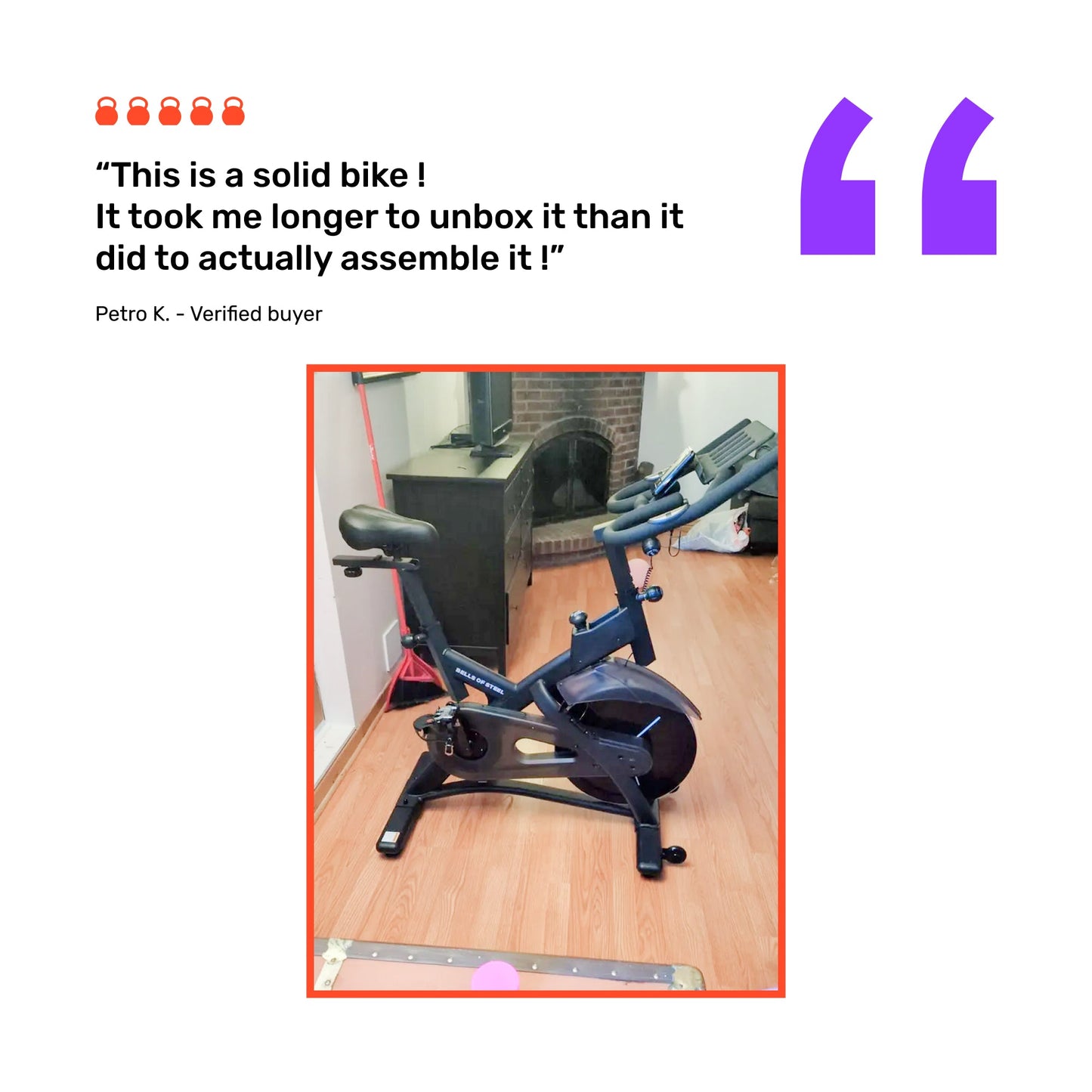 Bells Of Steel Blitz Indoor Cycling Bike - SPIN-BTZ