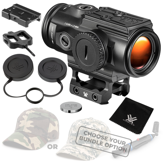 Vortex Optics Spitfire HD Gen II 5X Prism Scope BDC4 Reticle with Wearable4U Bundle - SPR-500_Hat-CD_LCP