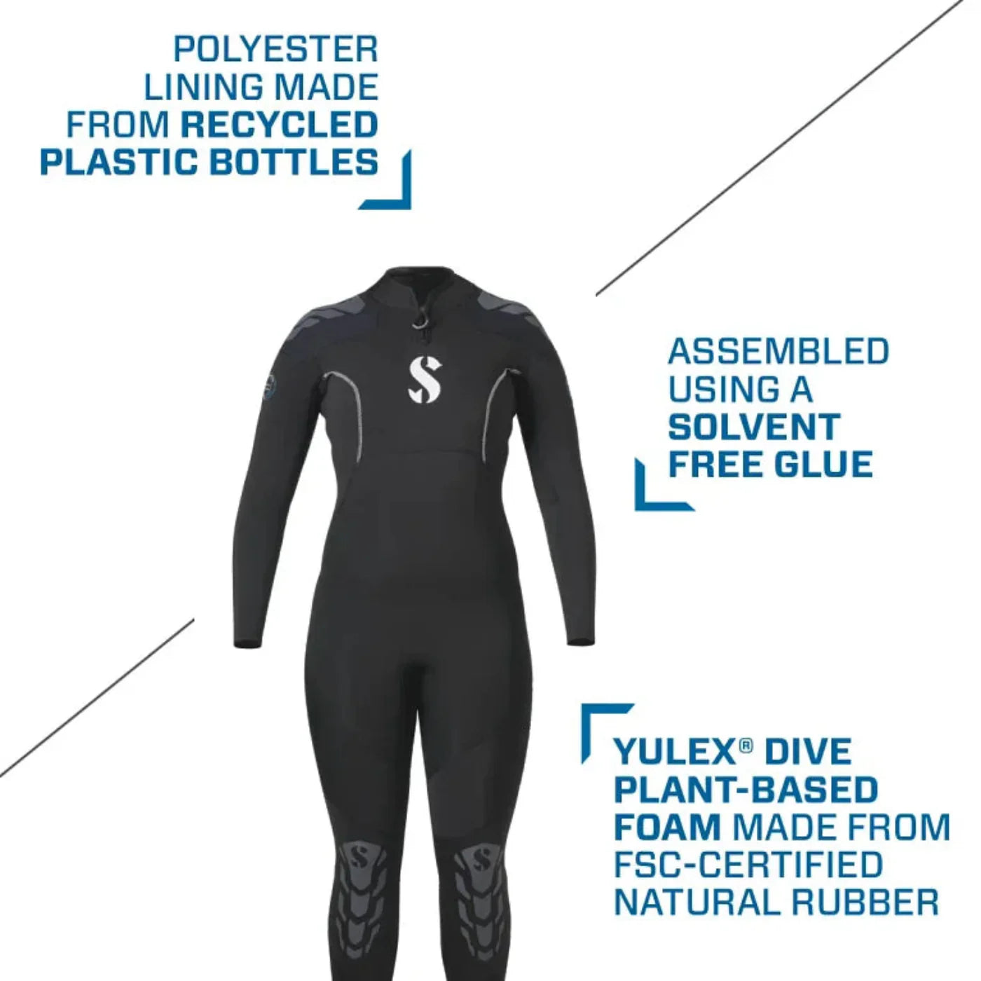 ScubaPro 3/2mm Womens Everflex Yulex Steamer Wetsuit - WET521 00-2XS