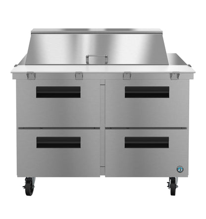 Hoshizaki SR48B-18MD4 | 48" Wide 4 Drawer Mega Top Sandwich Prep Table - SR48B-18MD4