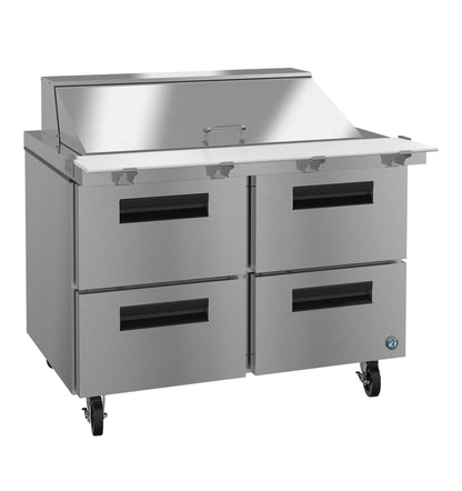 Hoshizaki SR48B-18MD4 | 48" Wide 4 Drawer Mega Top Sandwich Prep Table - SR48B-18MD4