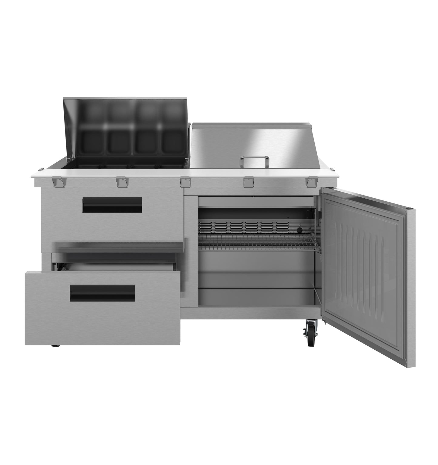 Hoshizaki 60" Wide 2 Drawer Mega Top Sandwich Prep Table - SR60B-24MD2