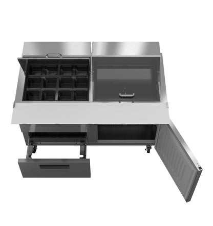 Hoshizaki 60" Wide 2 Drawer Mega Top Sandwich Prep Table - SR60B-24MD2