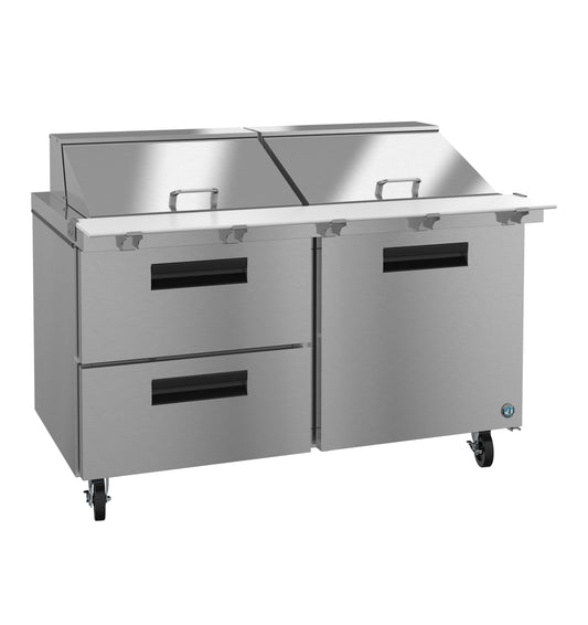 Hoshizaki 60" Wide 2 Drawer Mega Top Sandwich Prep Table - SR60B-24MD2
