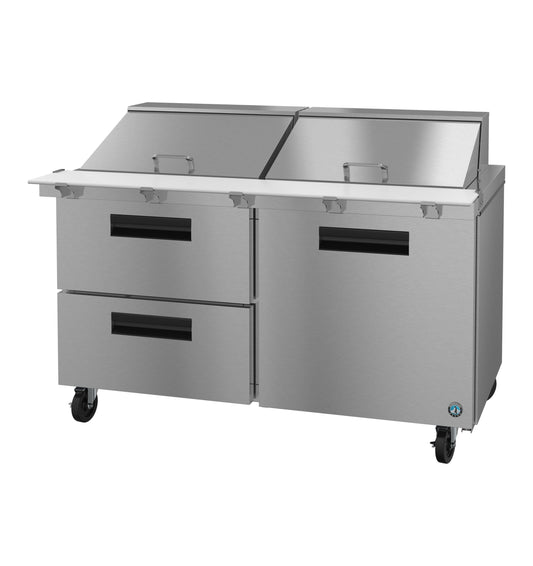 Hoshizaki 60" Wide 2 Drawer Mega Top Sandwich Prep Table - SR60B-24MD2
