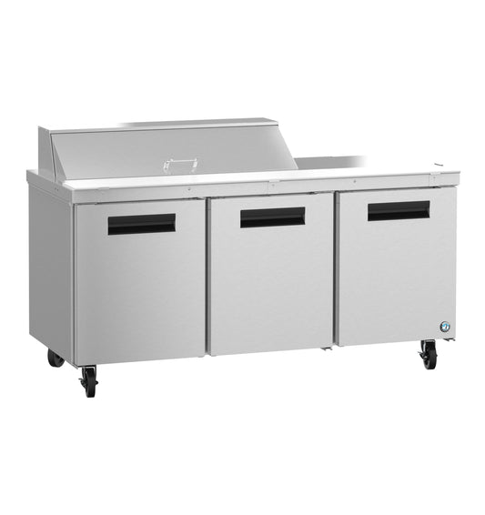 Hoshizaki 72" Wide 3 Door Sandwich Prep Table - SR72B-12