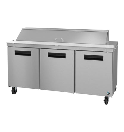 Hoshizaki 72" Wide 3 Door Sandwich Prep Table - SR72B-18