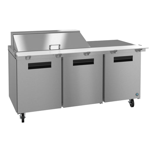 Hoshizaki 72" Wide 3 Door Mega Top Sandwich Prep Table - SR72B-18M