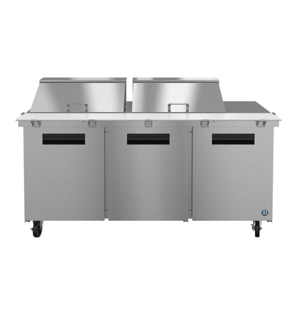 Hoshizaki SR72B-24M | 72" Wide 3 Door Mega Top Sandwich Prep Table - SR72B-24M