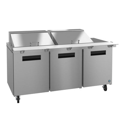 Hoshizaki SR72B-24M | 72" Wide 3 Door Mega Top Sandwich Prep Table - SR72B-24M