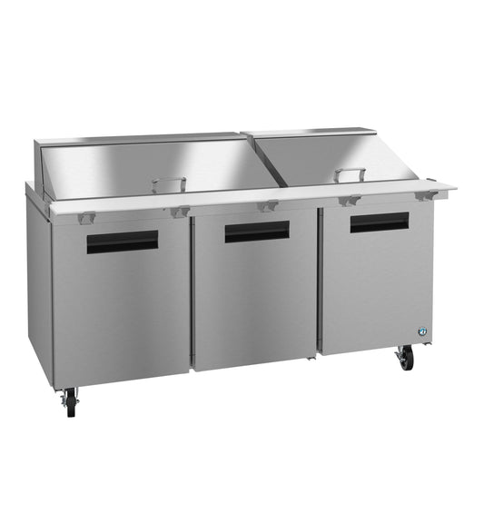 Hoshizaki 72" Wide 3 Door Mega Top Sandwich Prep Table - SR72B-30M