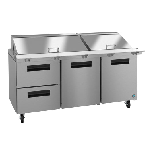 Hoshizaki SR72B-30MD2 | 72" Wide 2 Drawer Mega Top Sandwich Prep Table - SR72B-30MD2