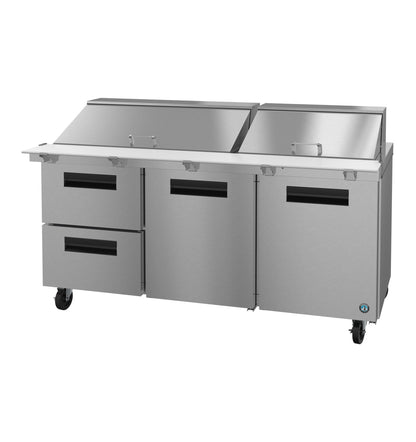 Hoshizaki SR72B-30MD2 | 72" Wide 2 Drawer Mega Top Sandwich Prep Table - SR72B-30MD2