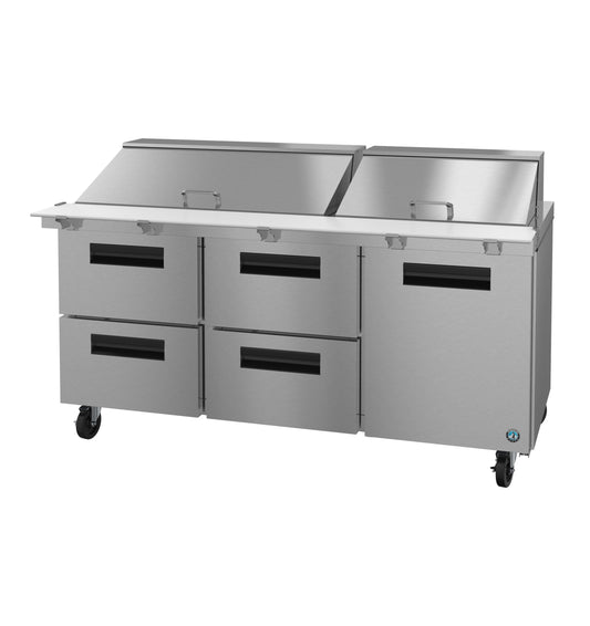 Hoshizaki SR72B-30MD4 | 72" Wide 4 Drawer Mega Top Sandwich Prep Table - SR72B-30MD4