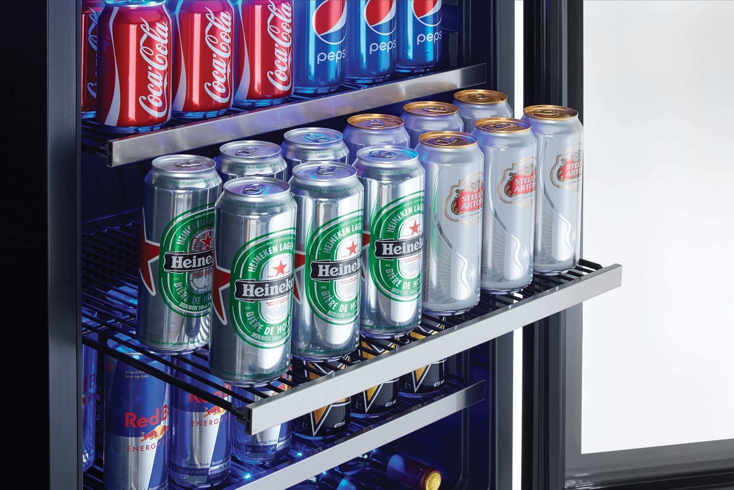 Danby - Silhouette Select Beverage Center, 138 Beverage Cans, 6 bottle WineBeverage Center - SSBC056D3B-S