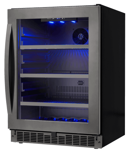 Danby - Silhouette Select Beverage Center, 138 Beverage Cans, 6 bottle WineBeverage Center - SSBC056D3B-S