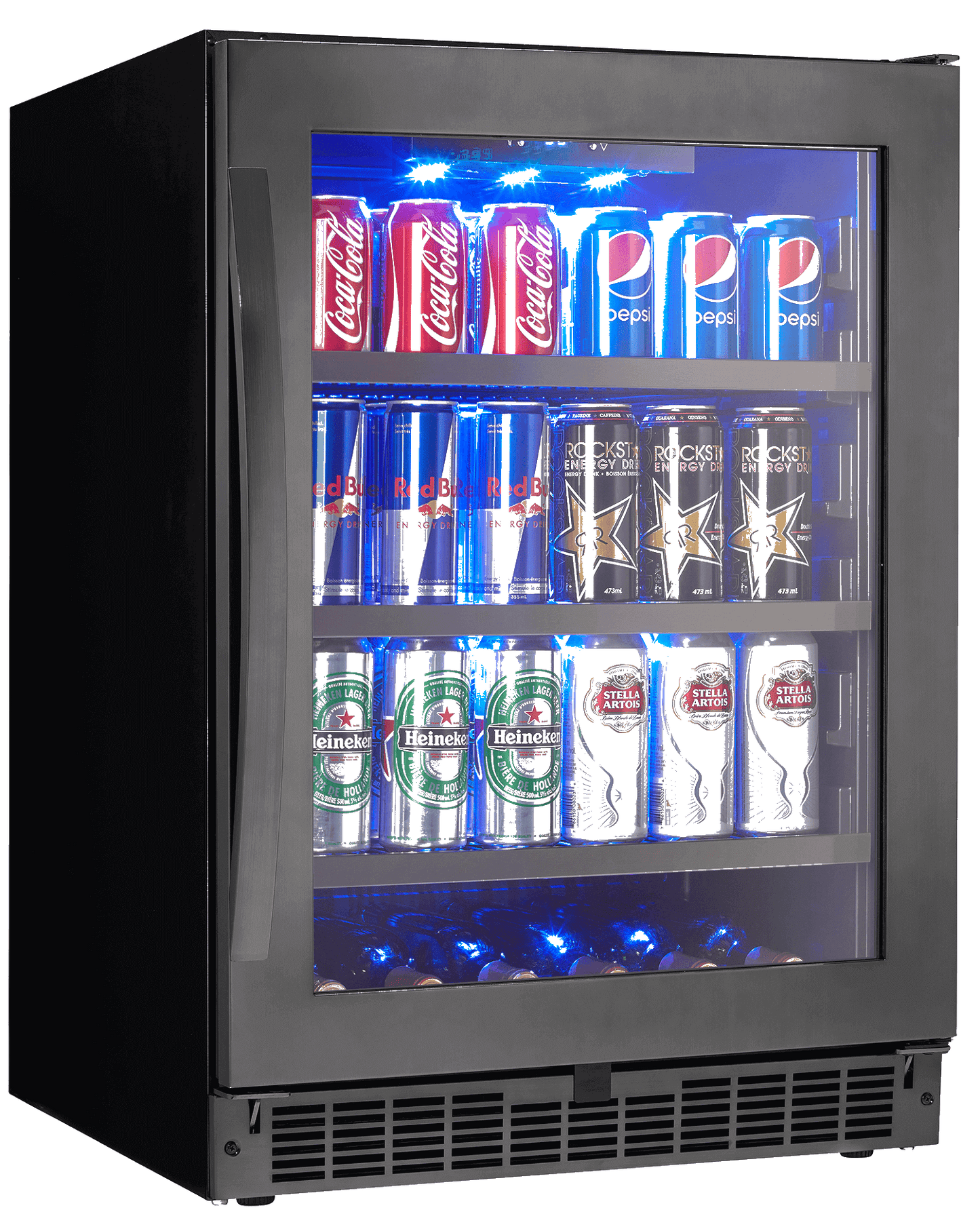 Danby - Silhouette Select Beverage Center, 138 Beverage Cans, 6 bottle WineBeverage Center - SSBC056D3B-S