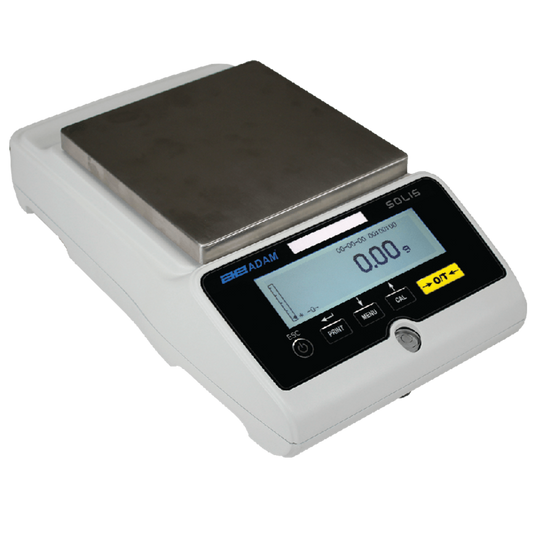 Adam Equipment STB 6202e Solis Precision Balance - 6,200 x 0.01 g, External Calibration - STB 6202e